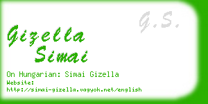 gizella simai business card